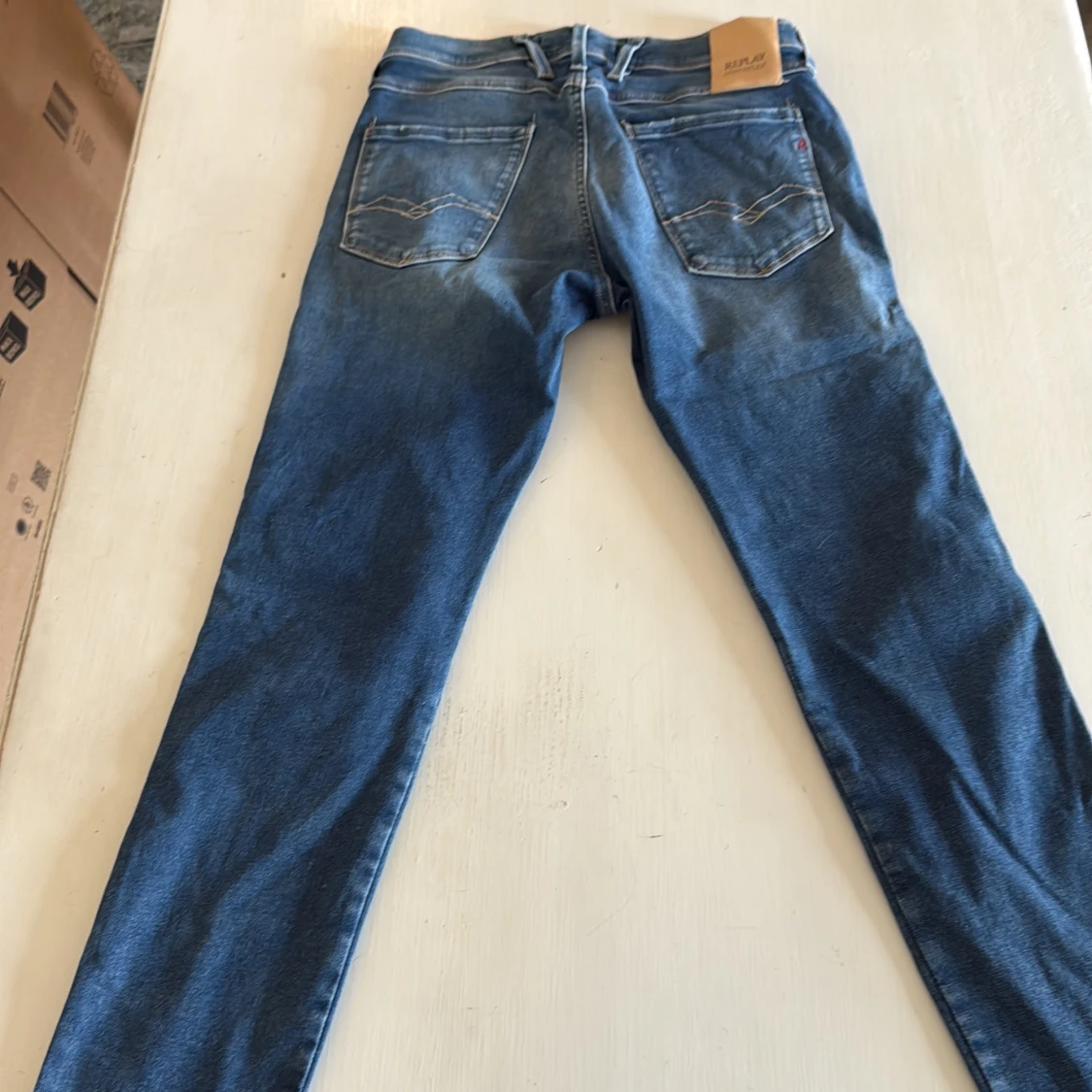 Replay Anbass blå slim jeans, stl 29 - 3