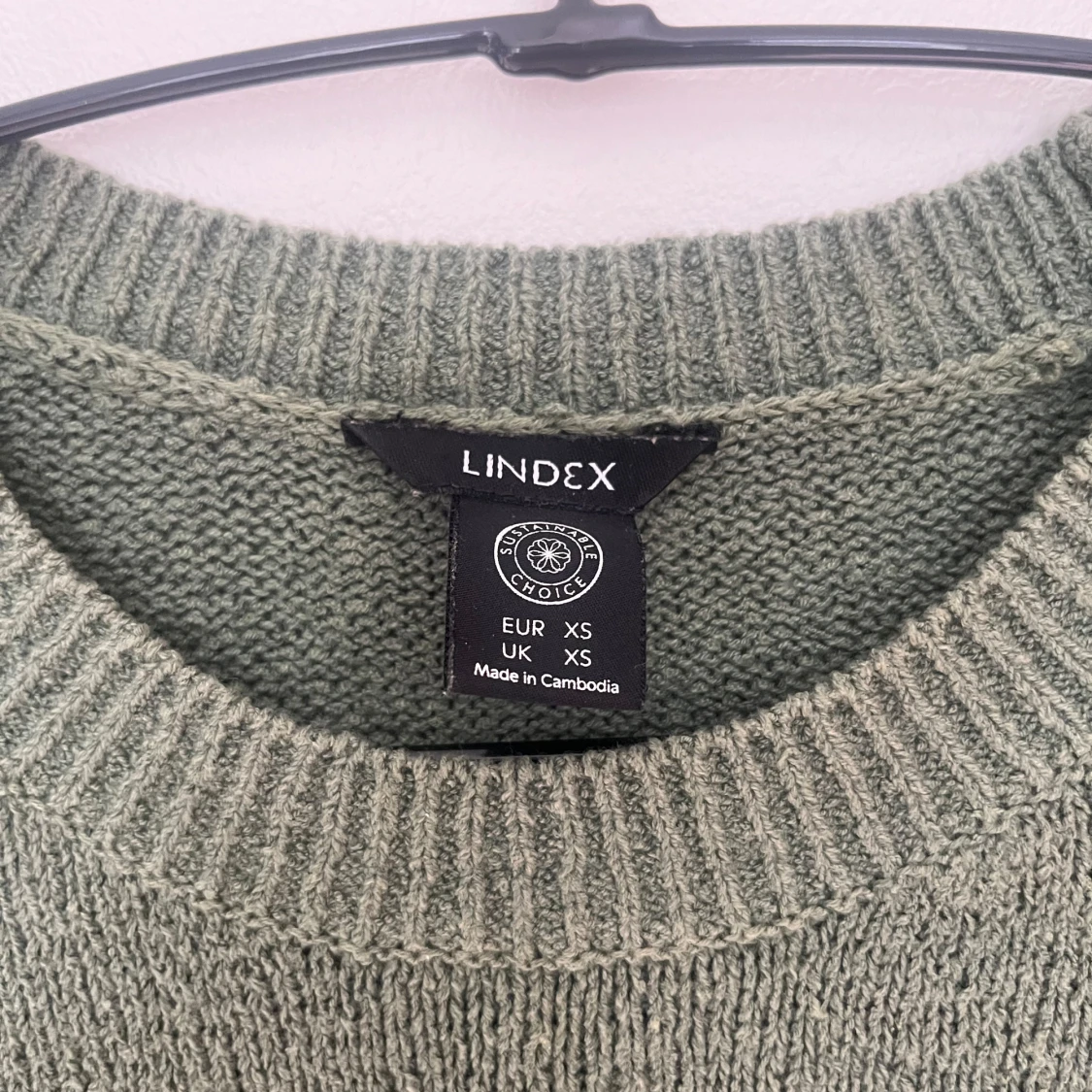 Grön stickad tröja från Lindex - 1