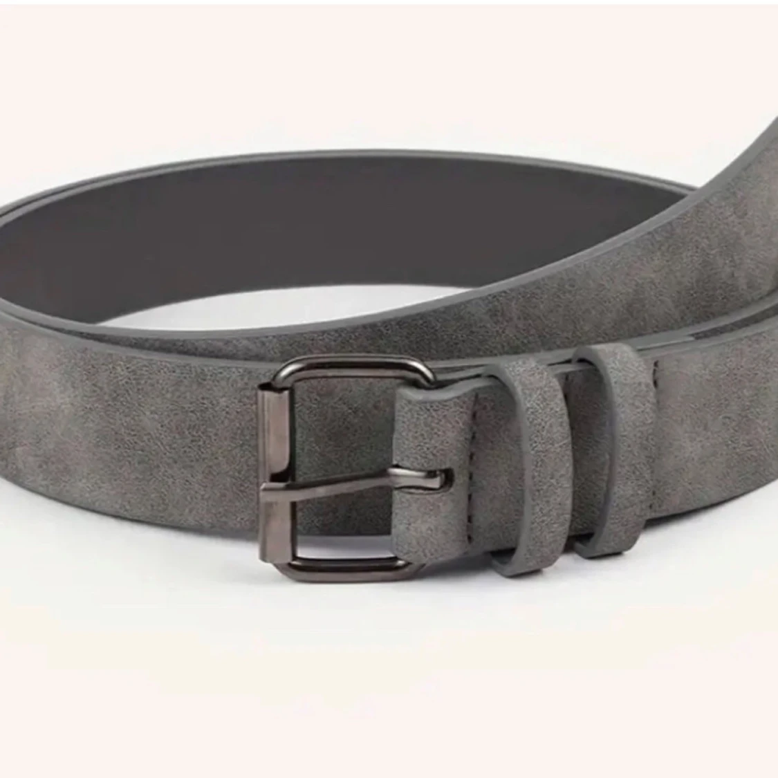 Grått mocka bälte  - 2