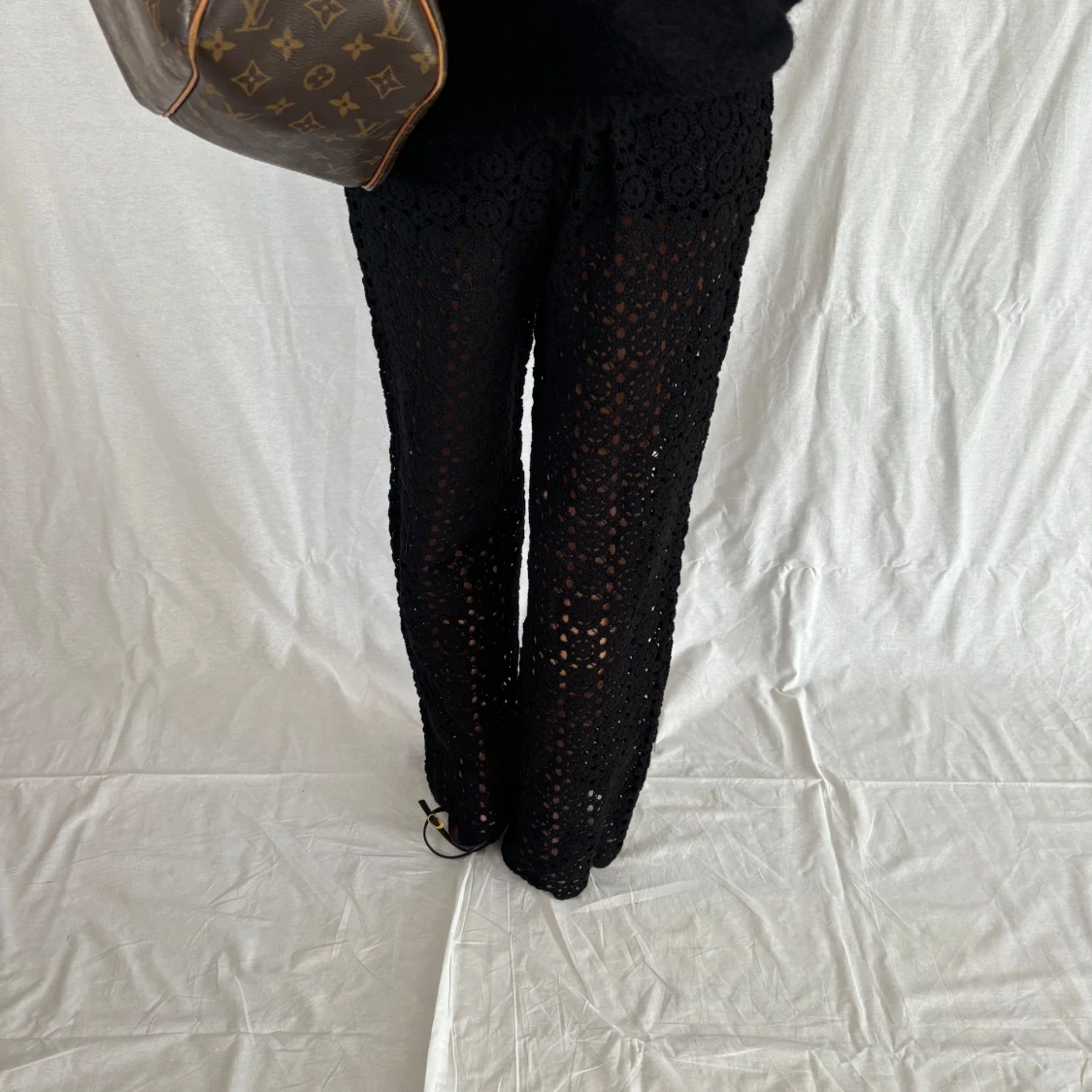 Svarta virkade byxor - 2