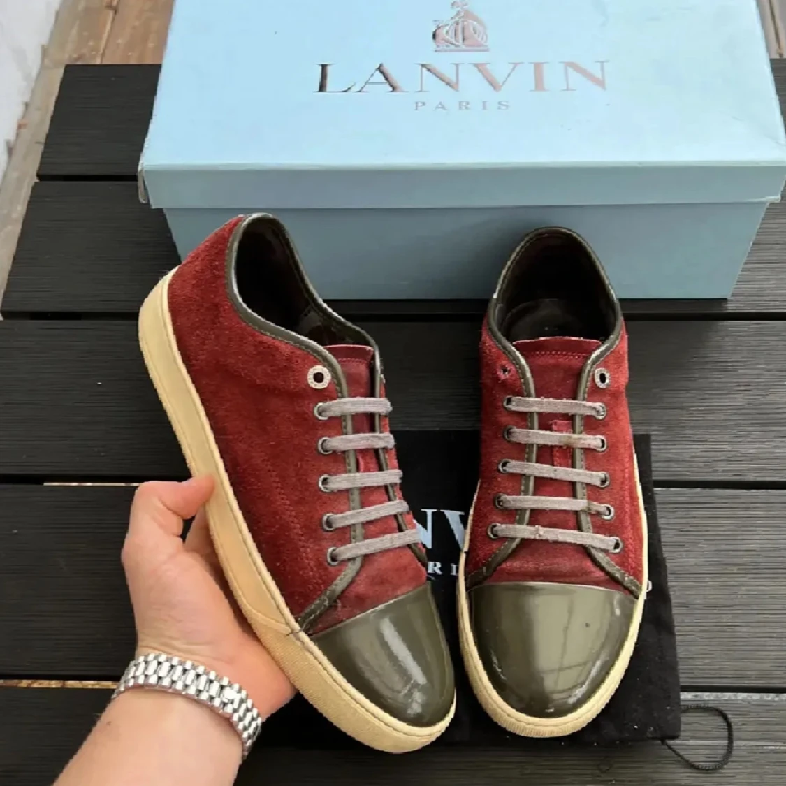 Röda sneakers från Lanvin - 2