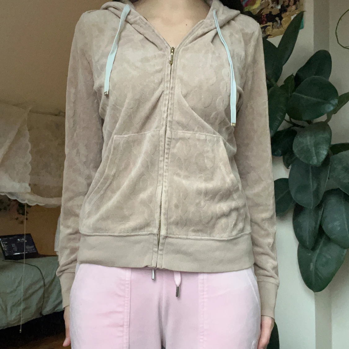 Beige zip-up från Juicy Couture