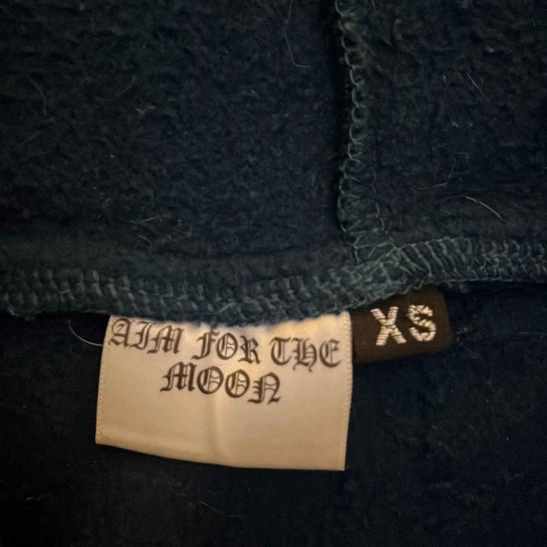 Blå hoodie Aim For The Moon XS - 1