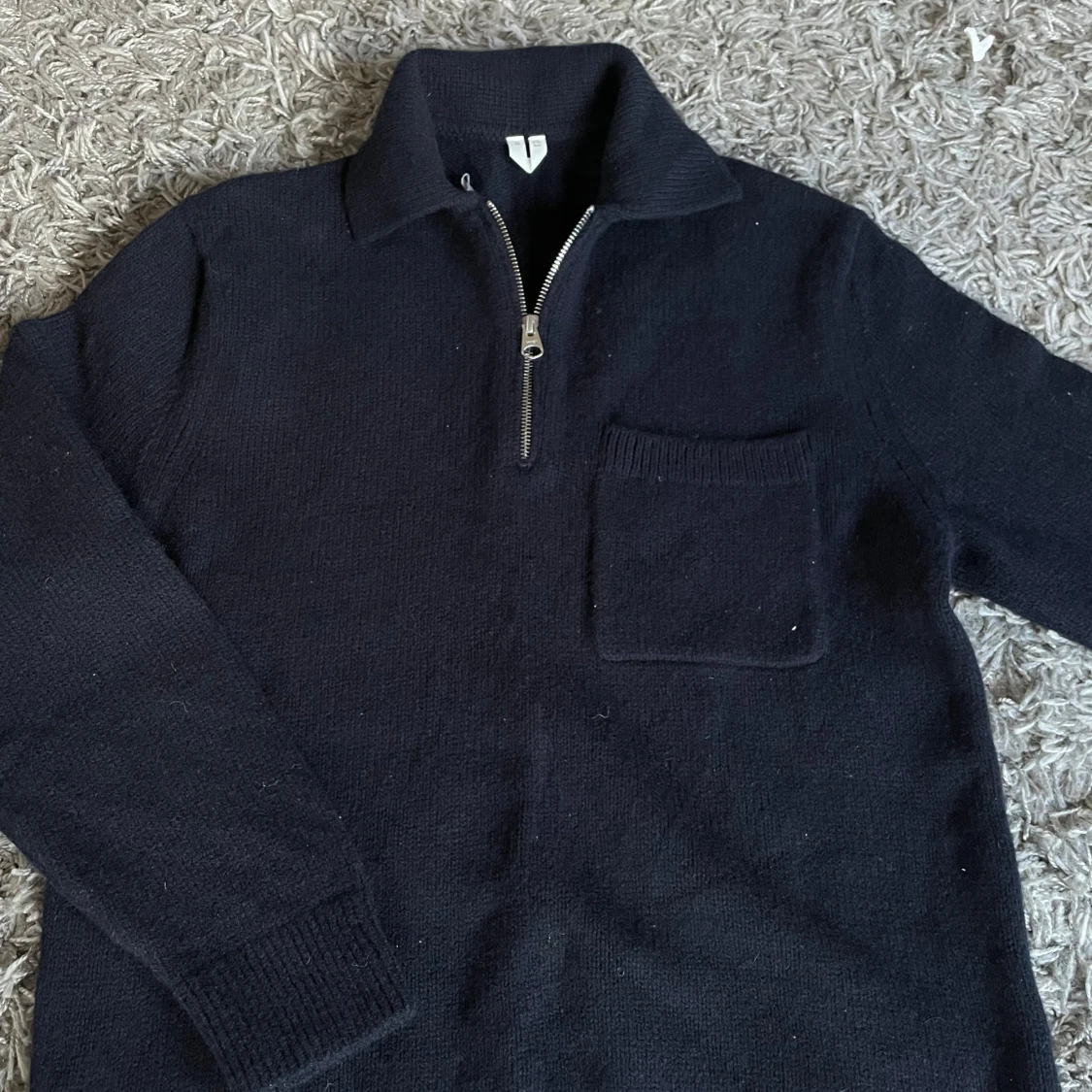 Bomullströja med dragkedja Arket - 2