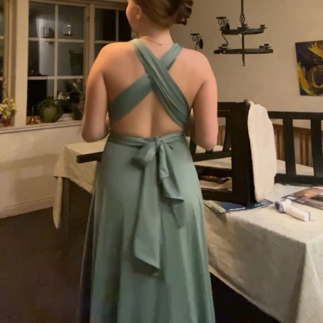 Ljusgrön multiway långklänning från Rose Avenue - 3