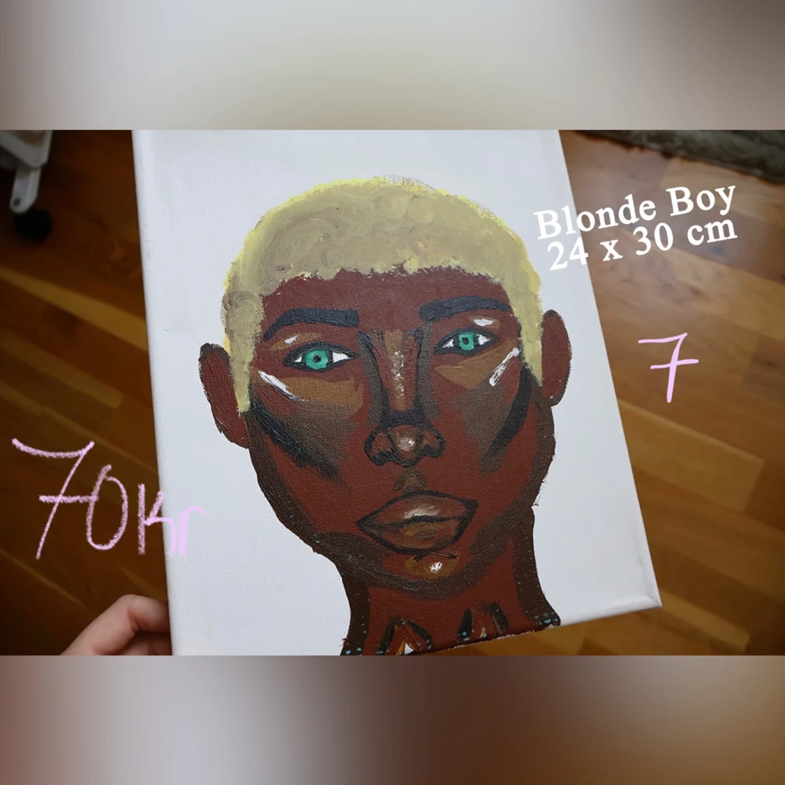 Tavlor/målning/paintings abstrakt (300kr för alla)