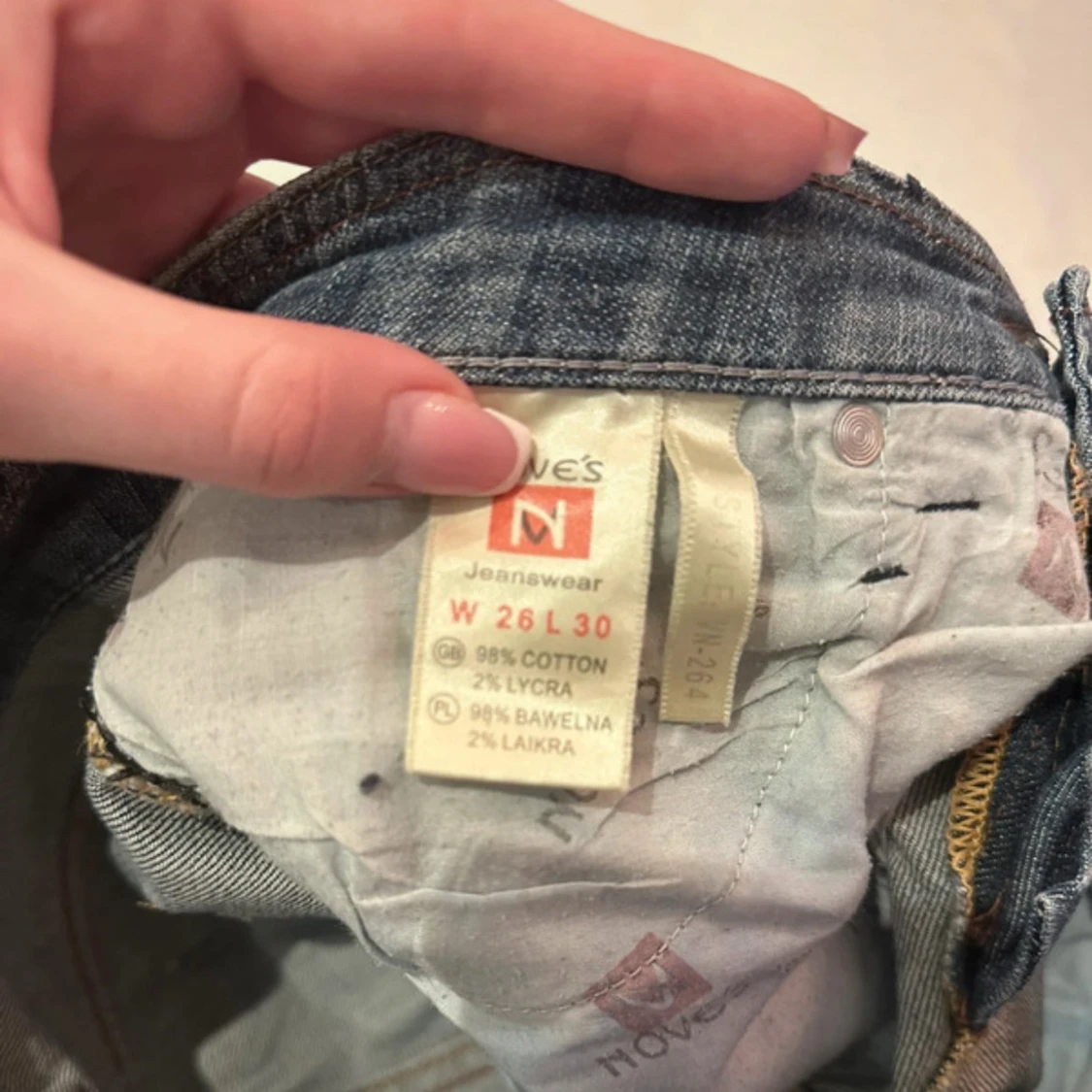 Blå bootcut jeans från Jones Jeanswear - 3