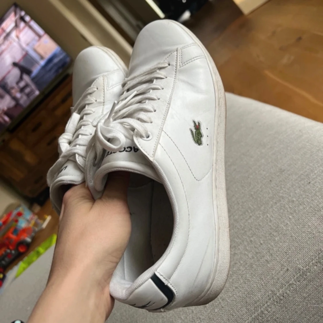 Vita sneakers från Lacoste - 3