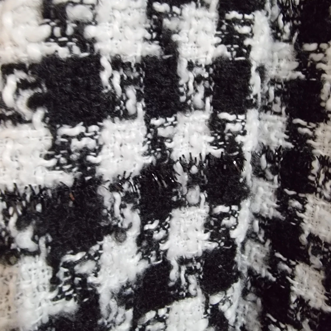 Svartvit rutig kappa från Shein - 3