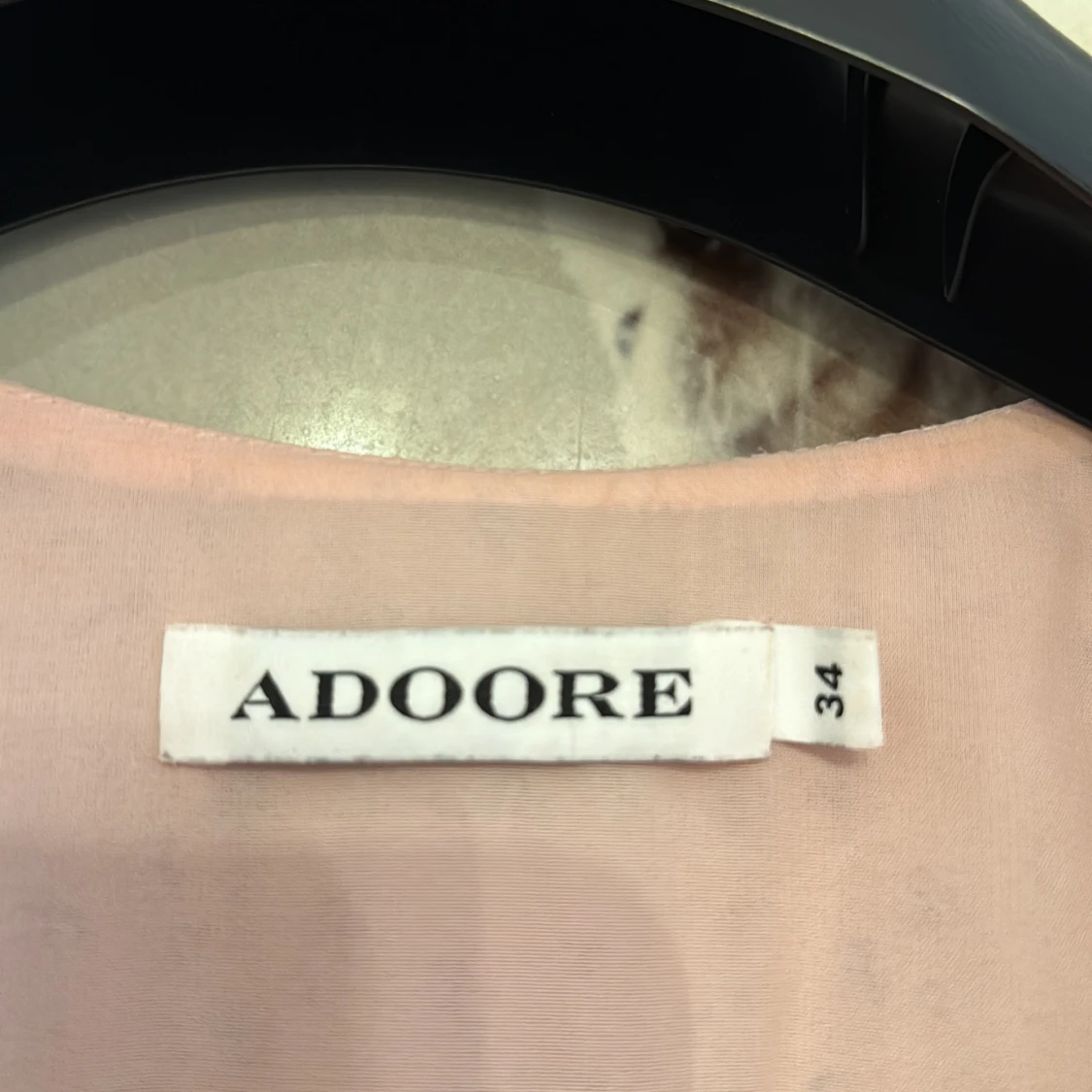 Ljusrosa blommig långklänning Adoore - 2