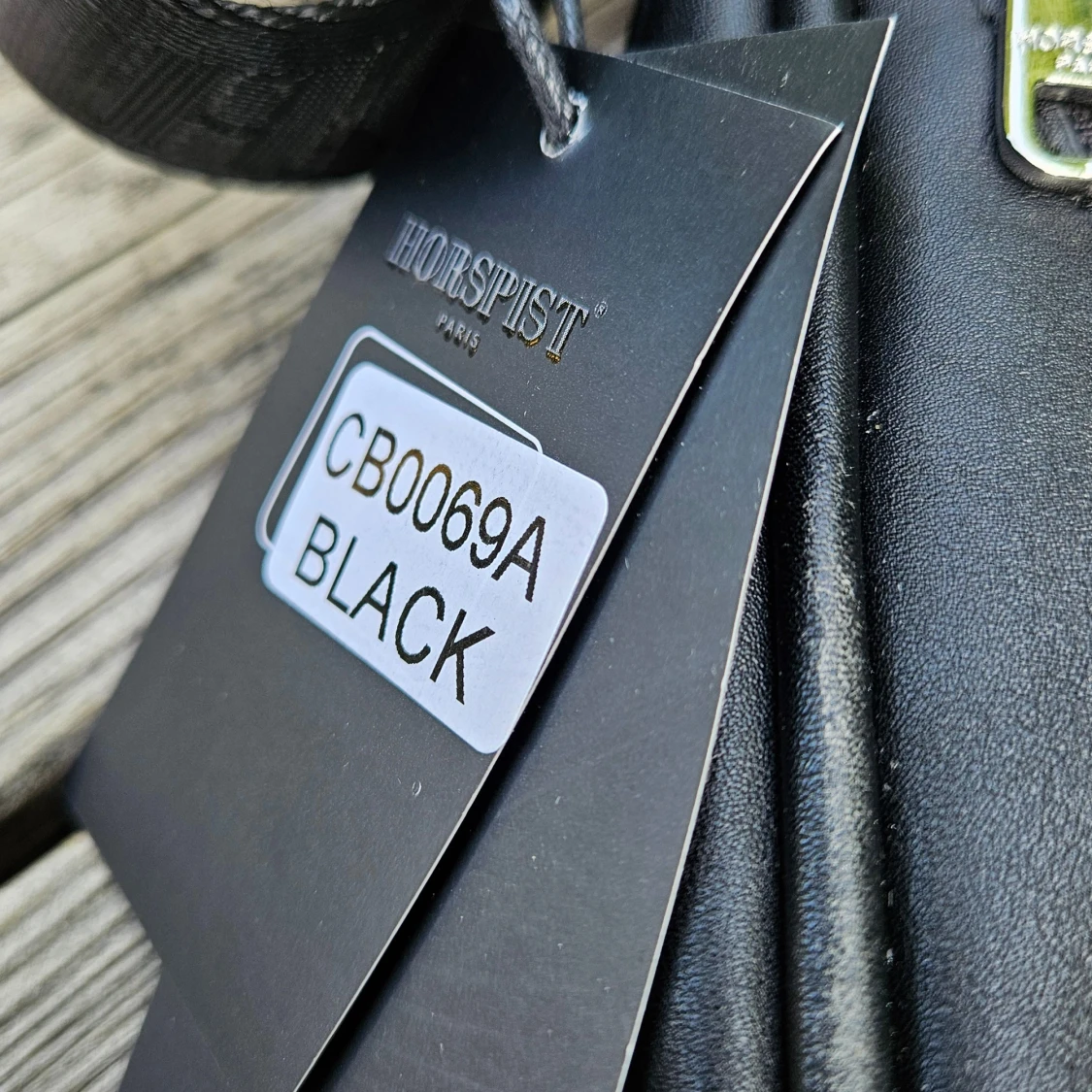 Svart läder axelväska från Horspist Paris - 1