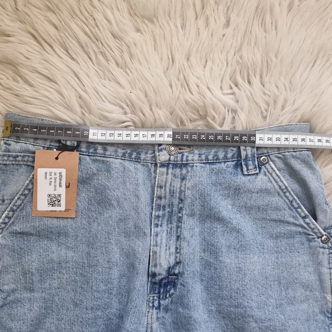 Ljusblå jeansshorts från Lee, M - 3