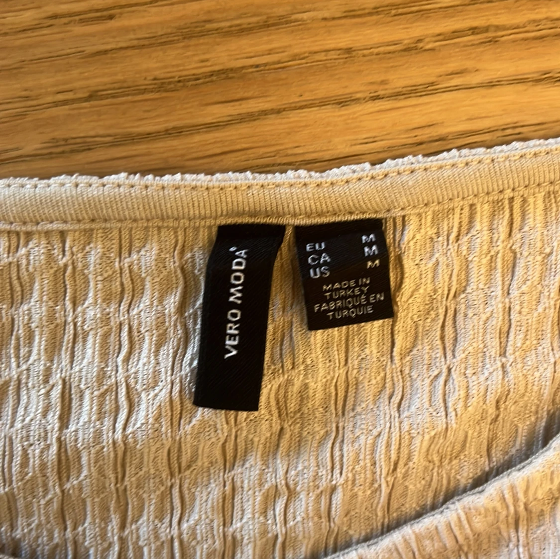 Vit ribbad långärmad topp Vero Moda - 2