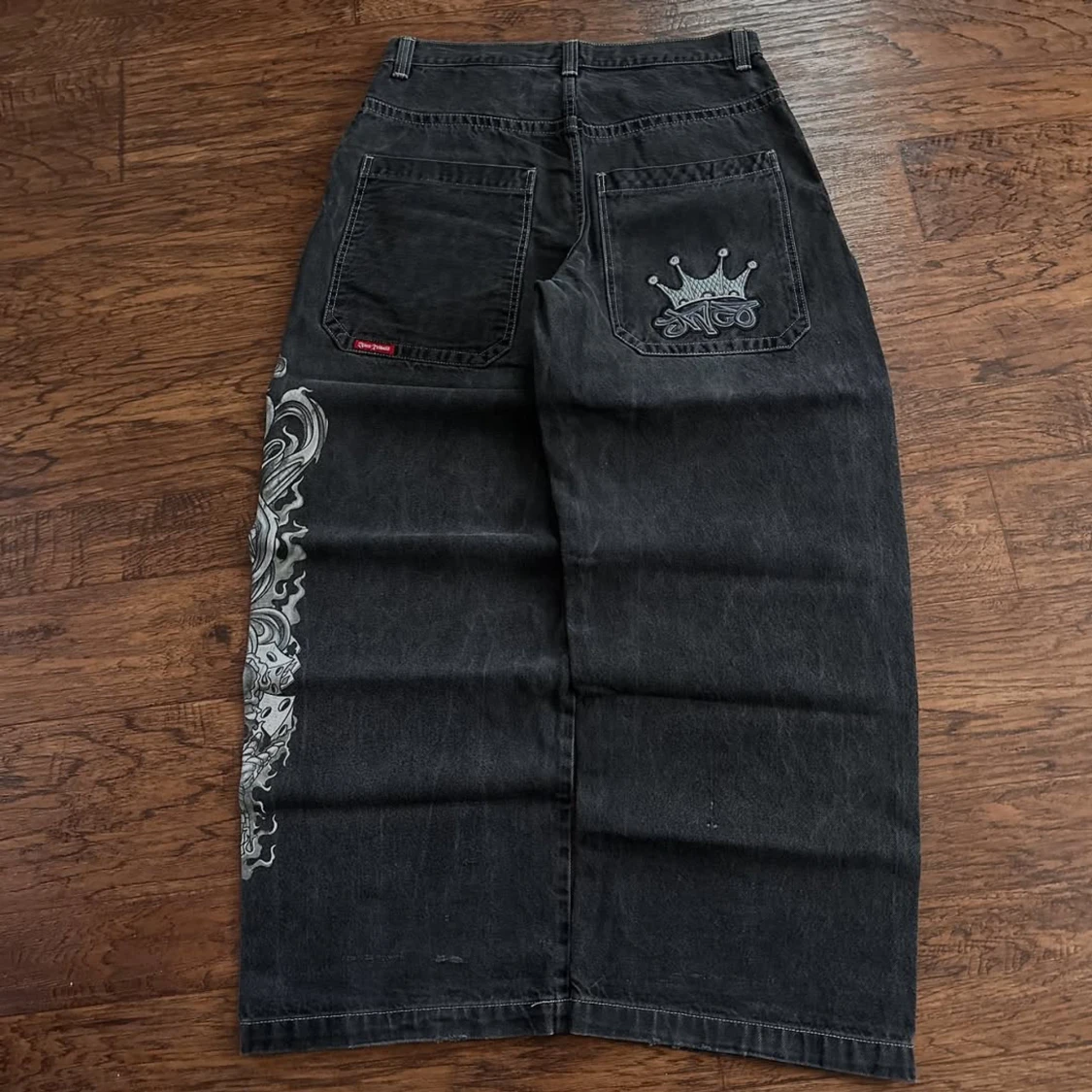 Svart lång jeanskjol från JNCO - 1