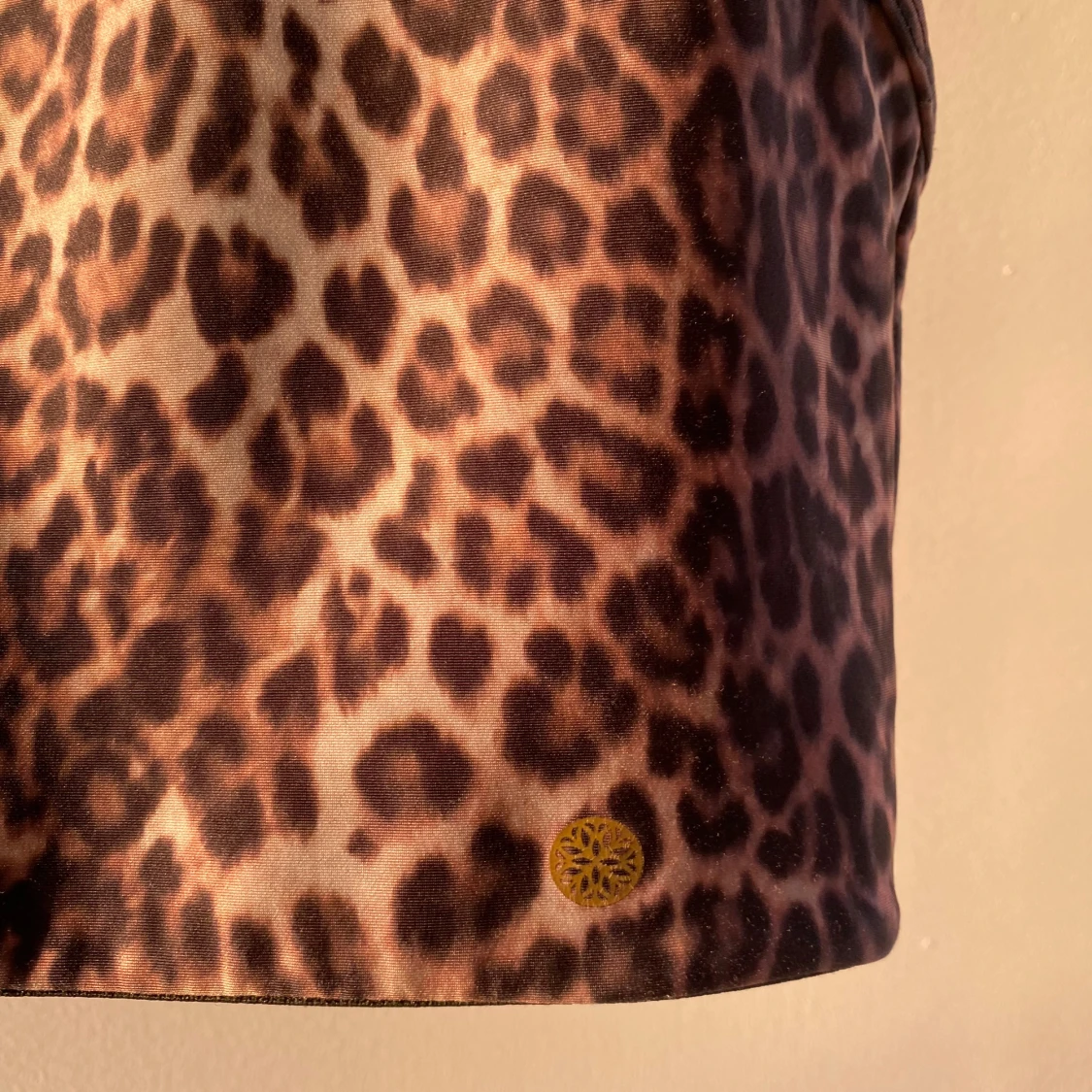 Leopardmönstrad träningstopp/BH - 1