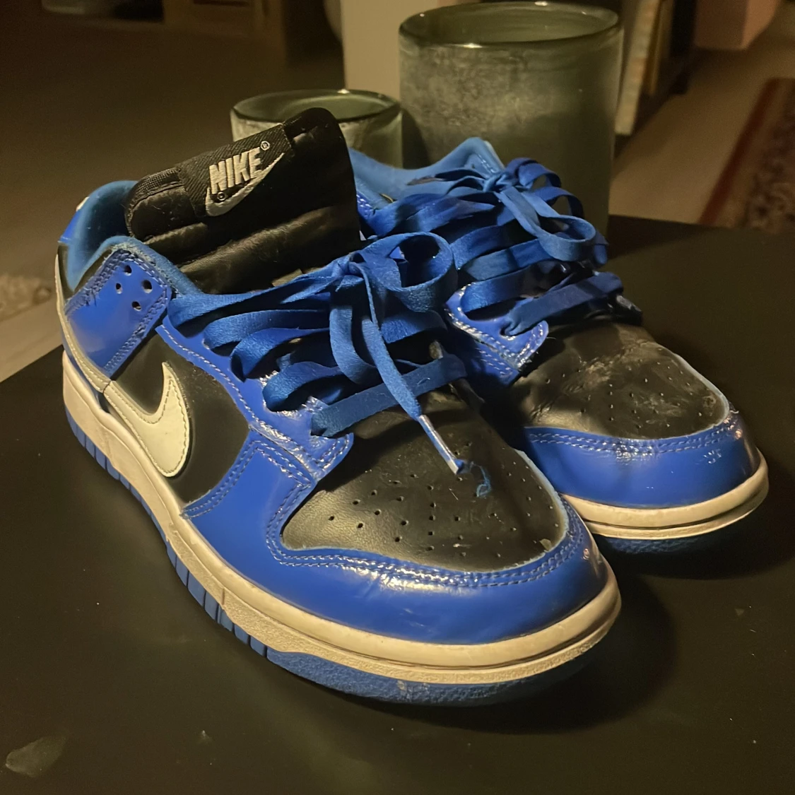 Nike Dunk i blått och svart