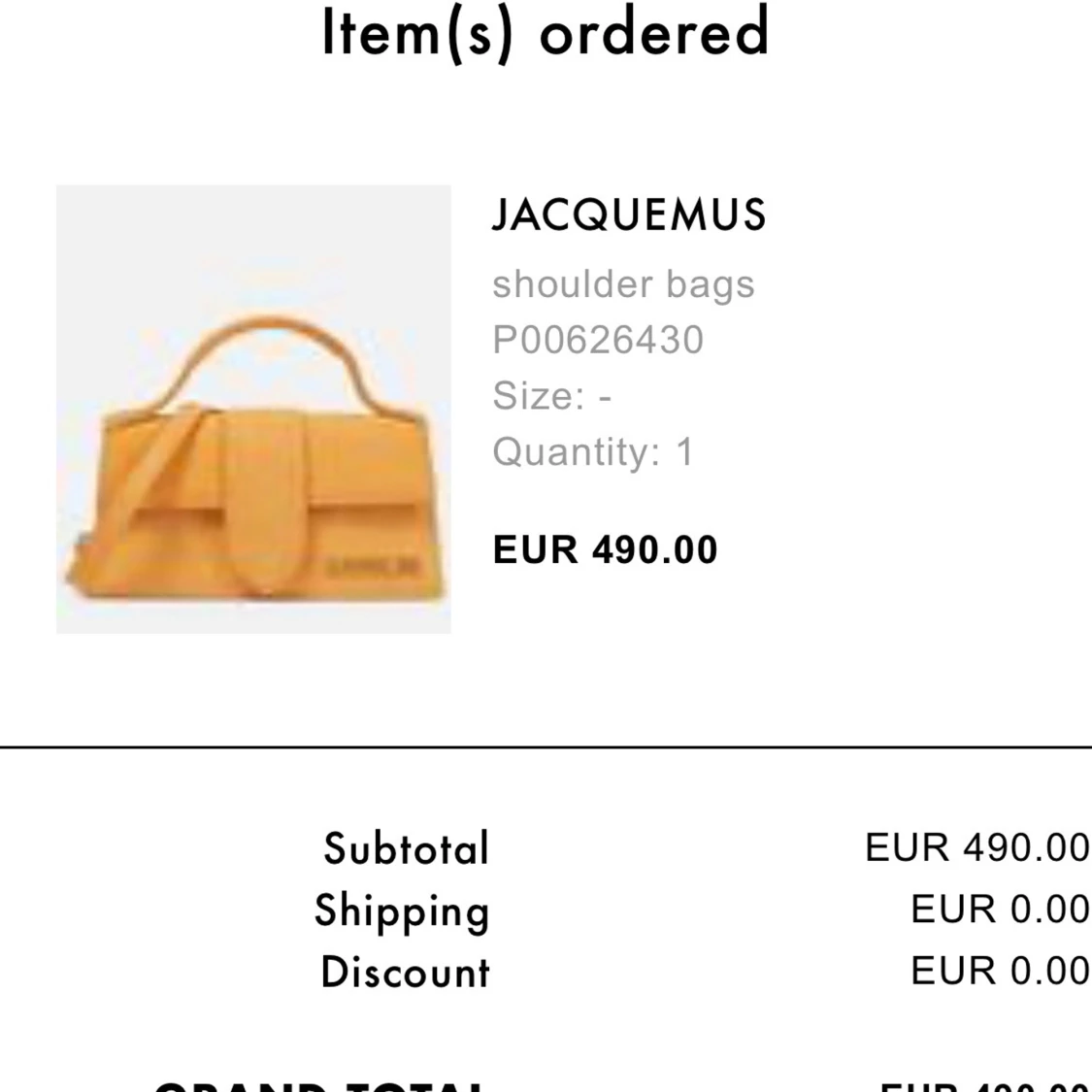 Orange  axelväska från Jacquemus - 2