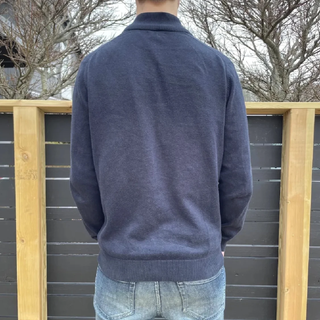 Mörkblå kofta från Massimo dutti - 1