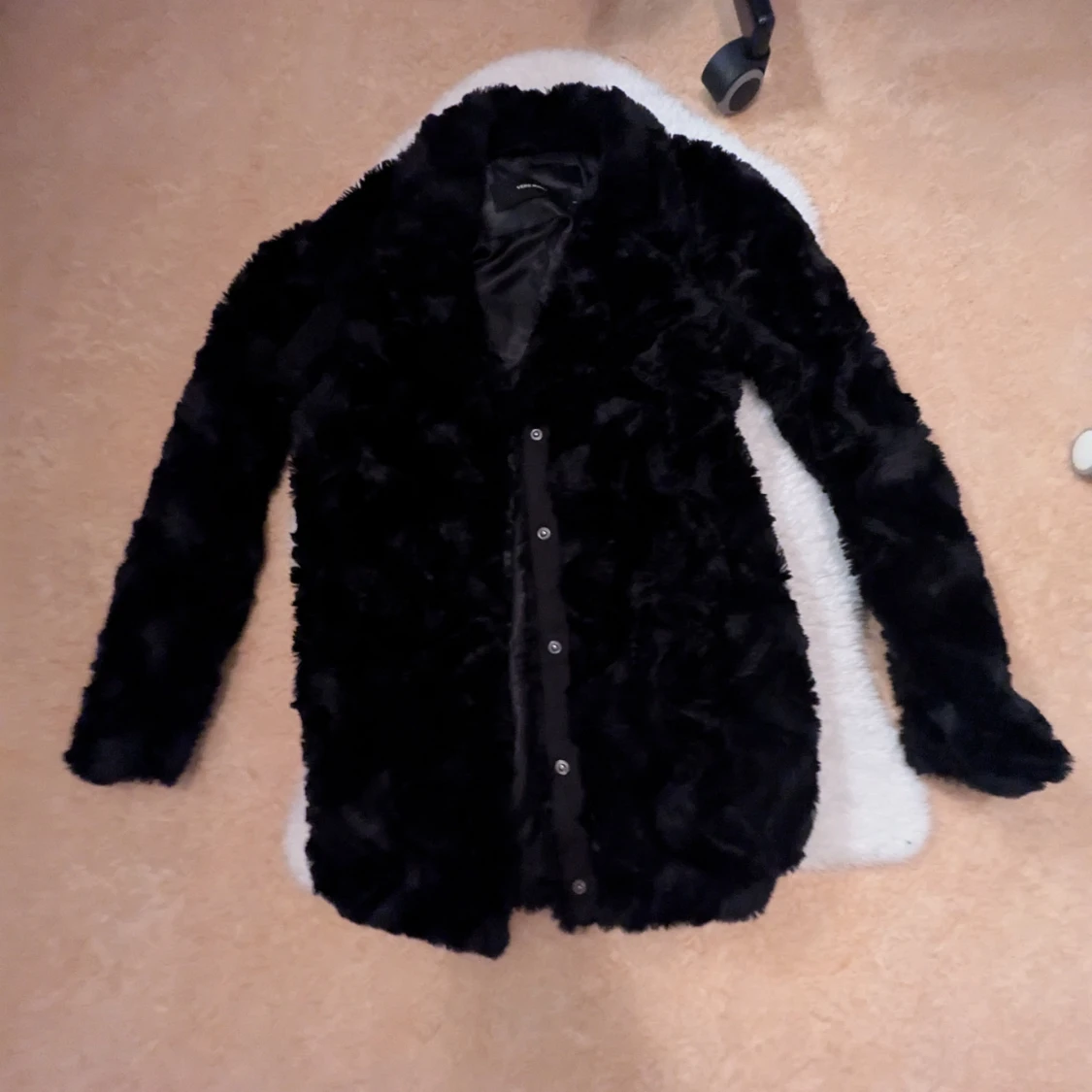 Svart pälsjacka - 2