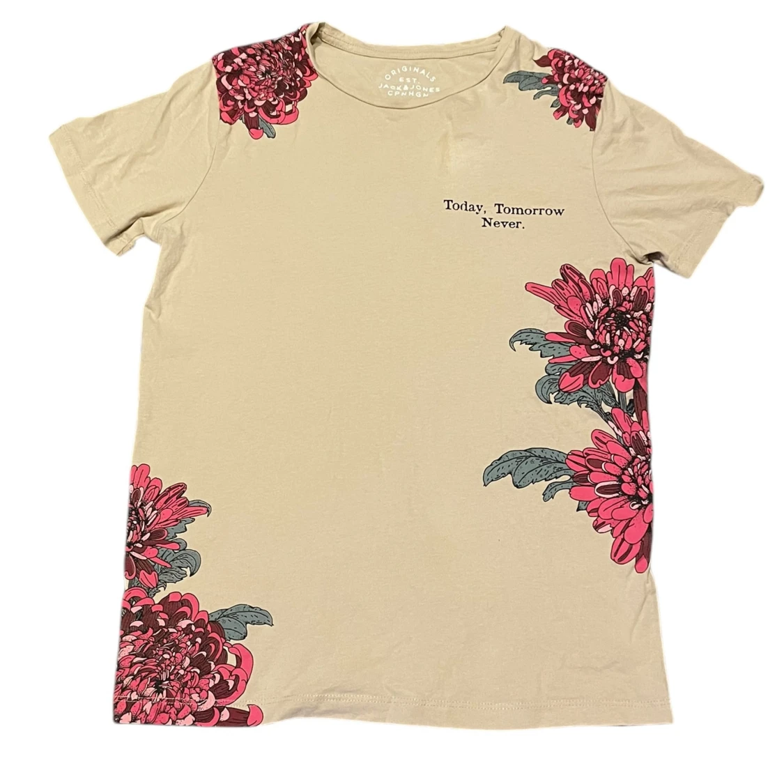 Beige t-shirt från Jack & Jones