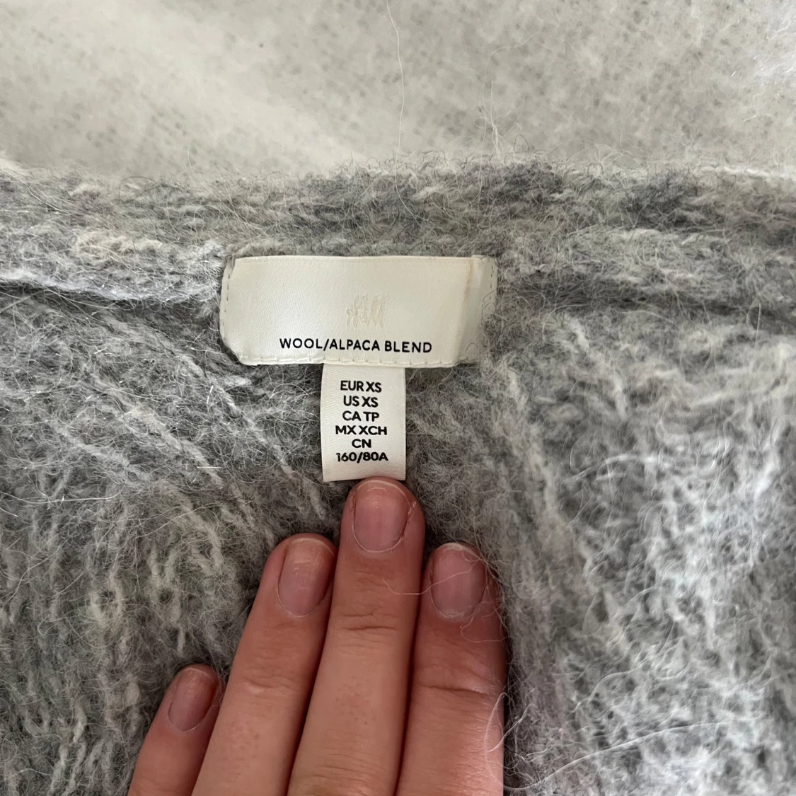 Grå stickad tröja från H&M - 3