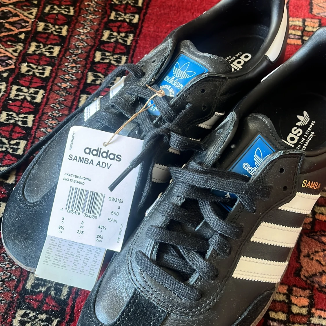 Adidas Samba ADV svarta strl 43 1/3 herr - 2