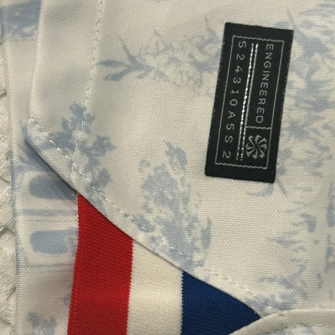 Frankrike Nike fotbollströja vit/blå - 2