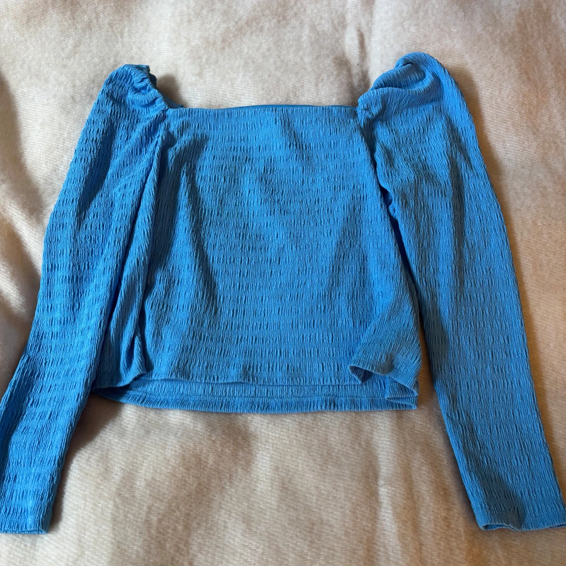 Blå långärmad topp från H&M - 1