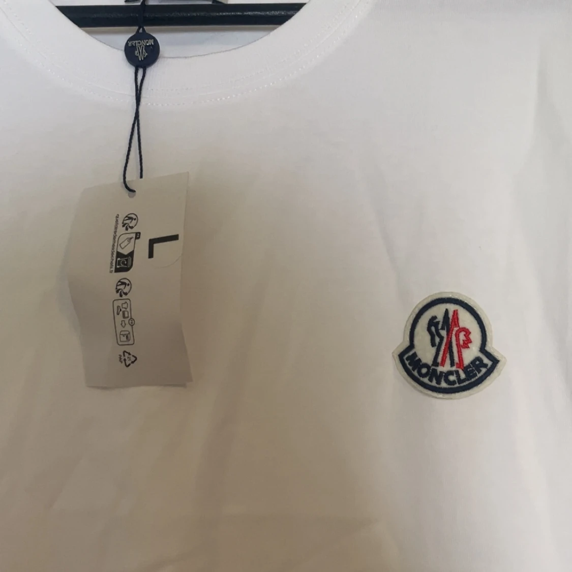 Vit Moncler t-shirt med logga - 1