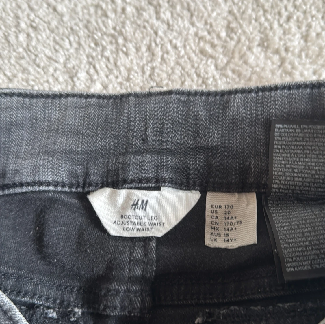 Bootcut grå jeans från H&M - 3