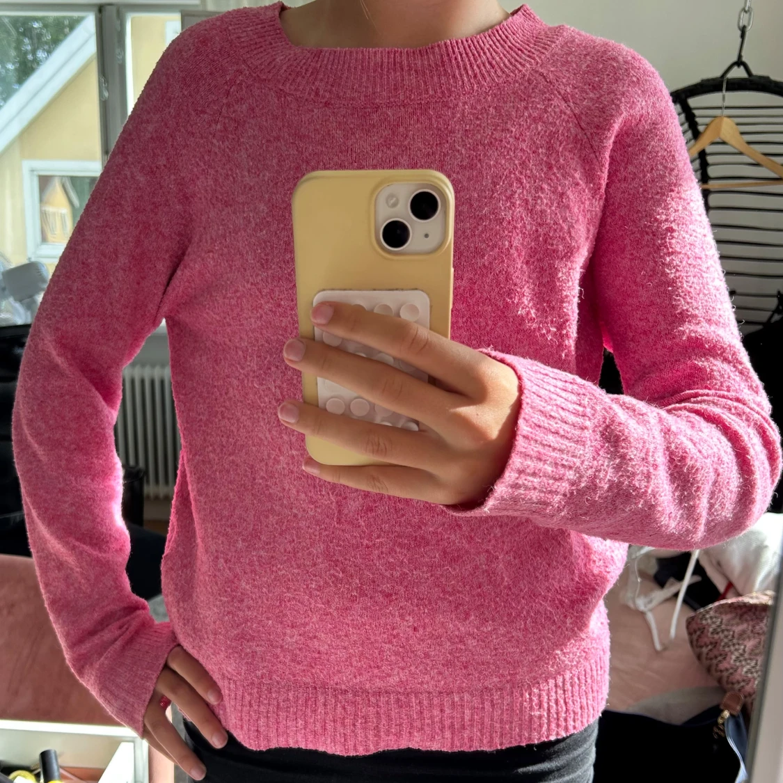 Rosa stickad tröja från Vero Moda - 2