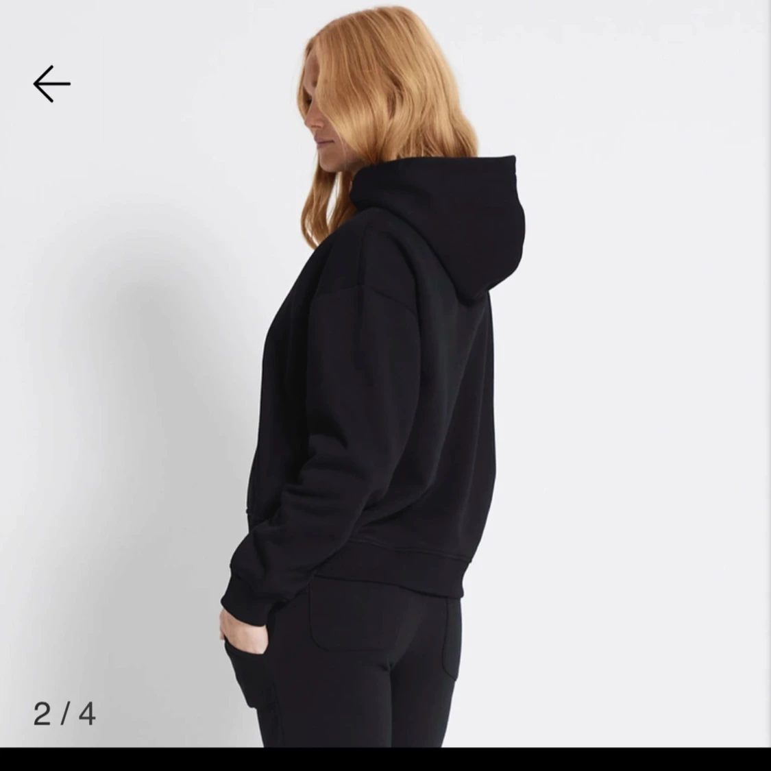 Svart hoodie 