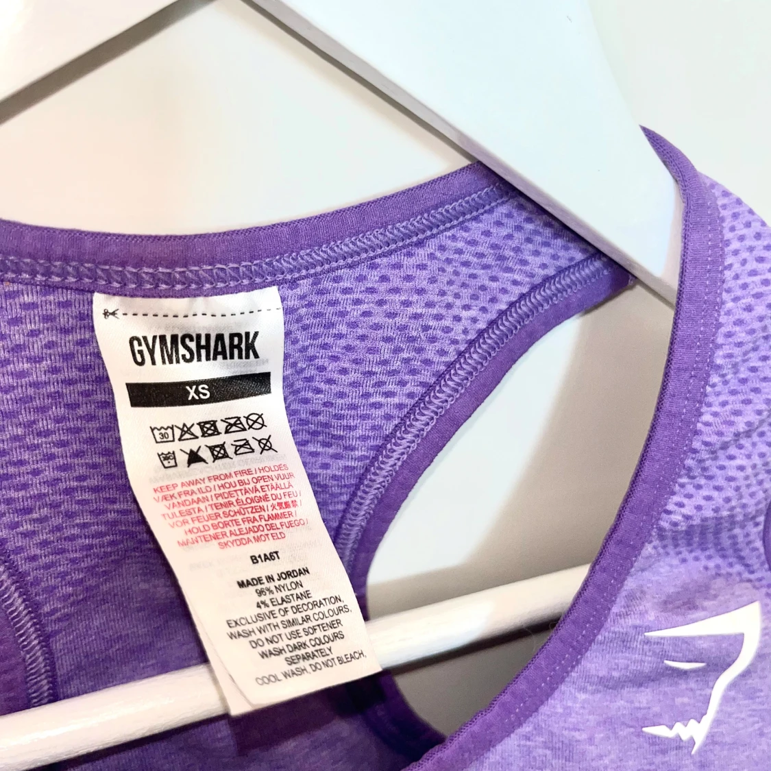 Lila linnetopp från Gymshark XS - 2
