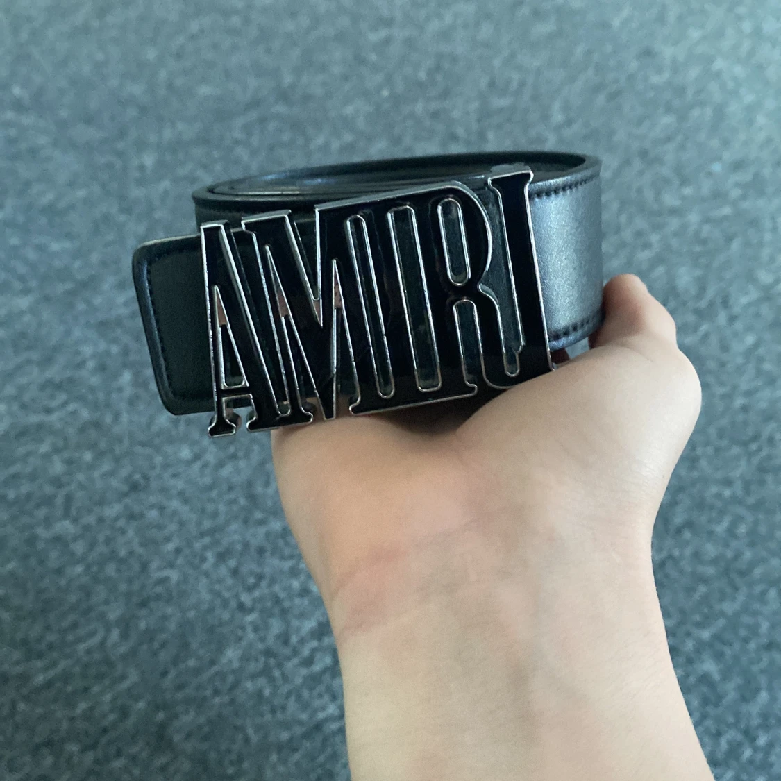 Svart bälte från Amiri  (ej äkta)