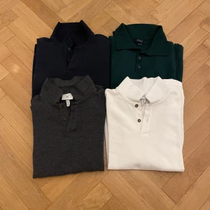 4st långärmade pikéer  - 4st långärmade pikéer, alla storlek medium. 150kr/st eller alla 4 för 500kr.