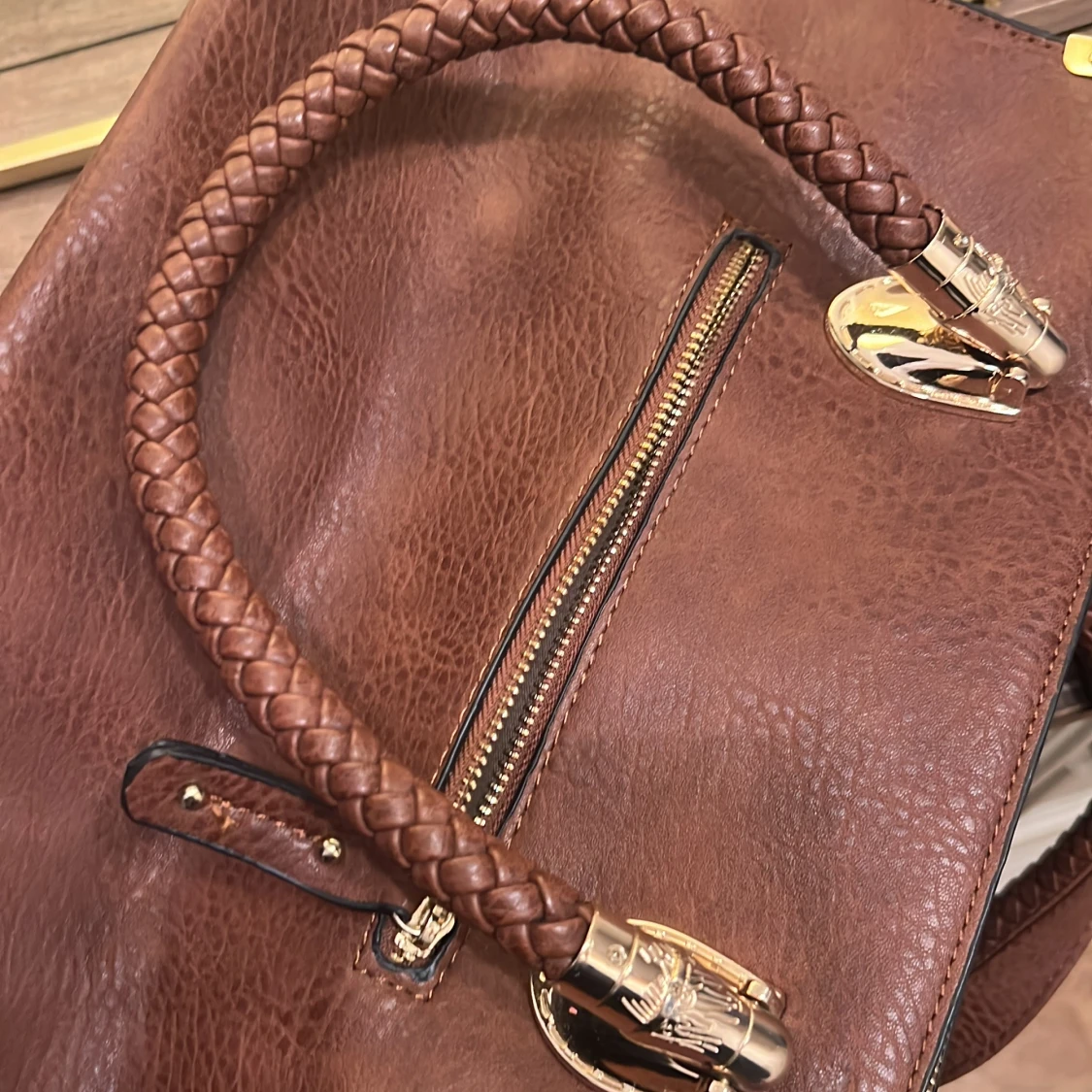 Brun handväska  - 4