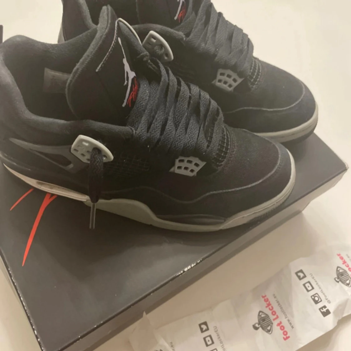 Jordan 4 black canvas - 3