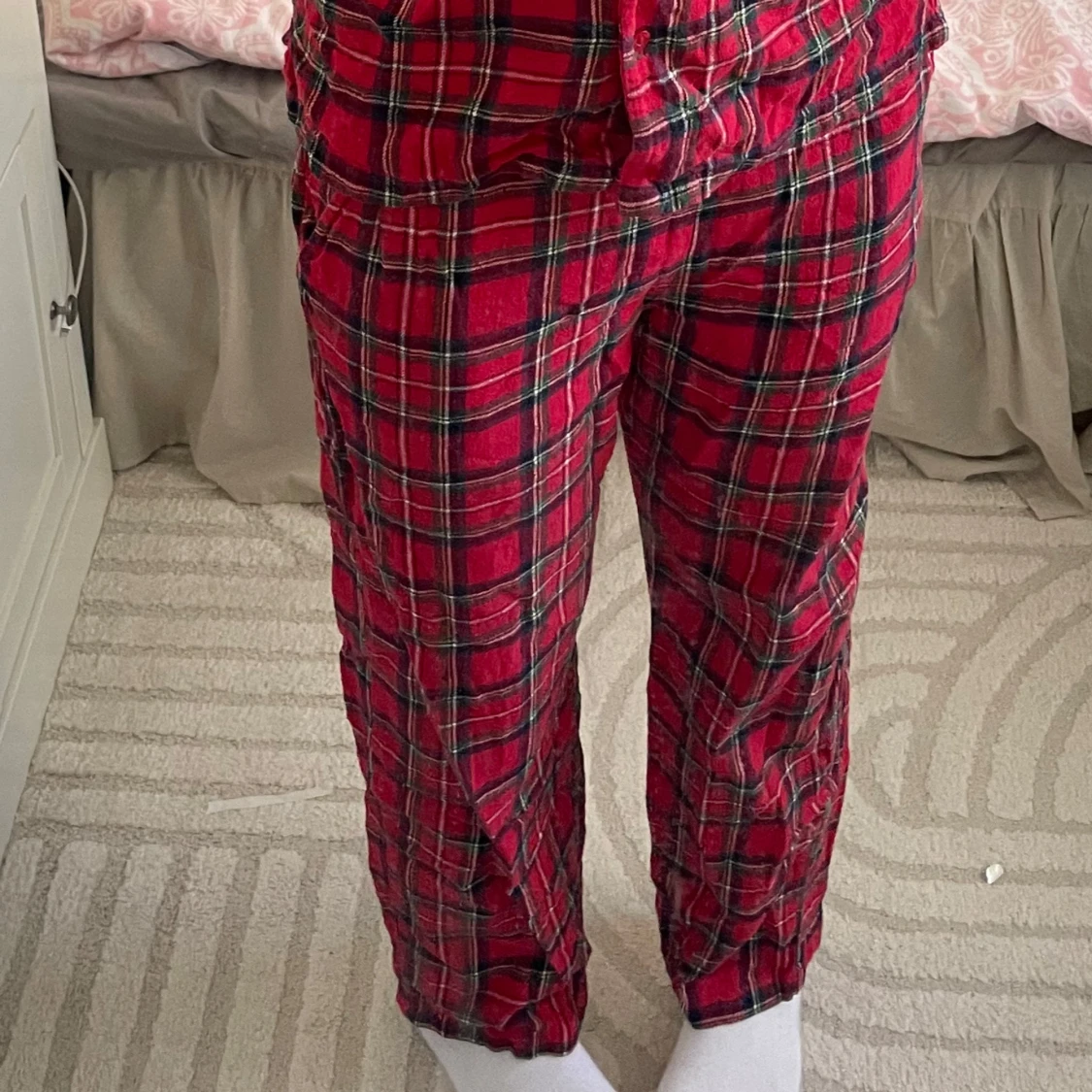 Röda rutiga byxor från XNDX