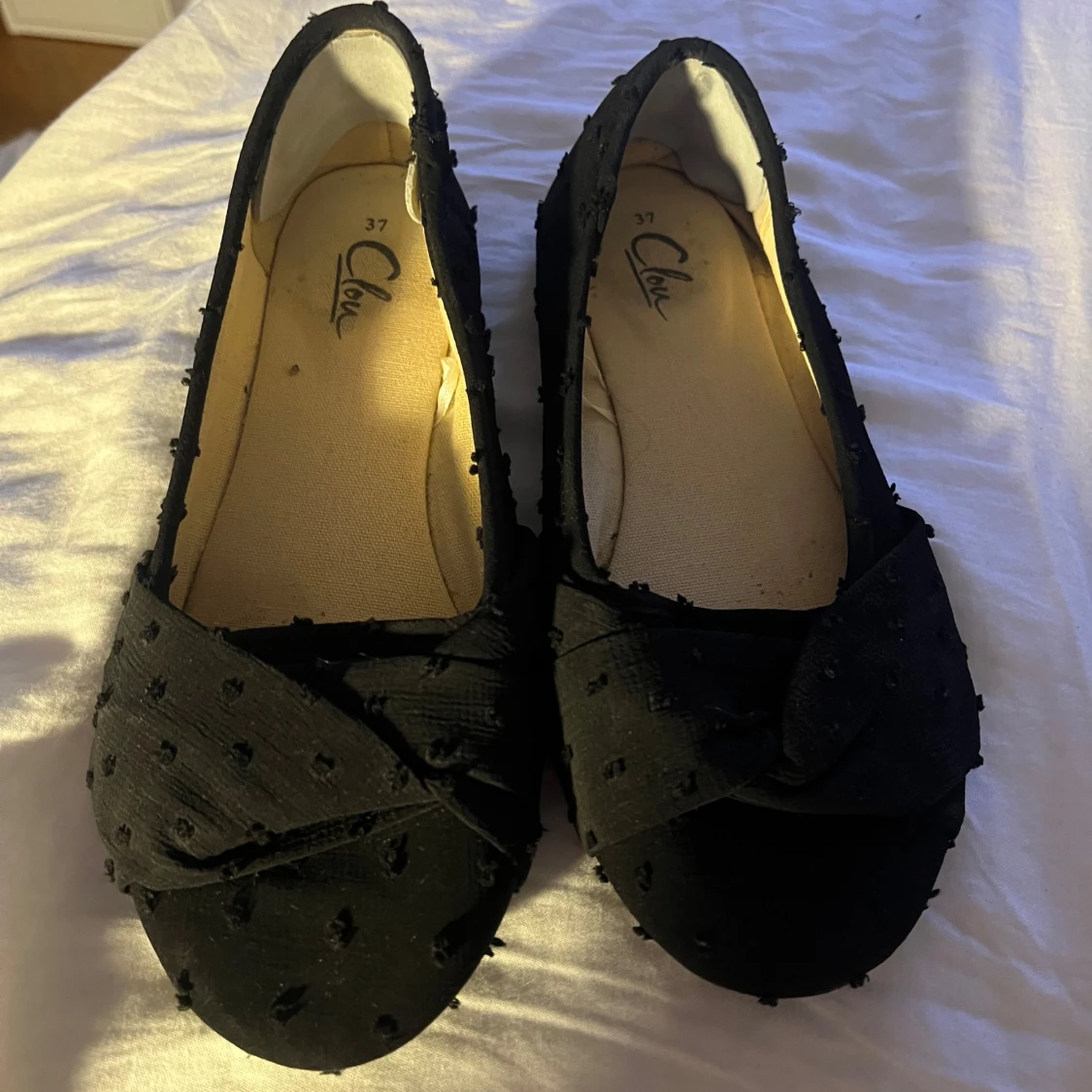 Svarta ballerinaskor från Clou, strl 37 - 3