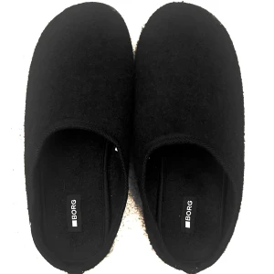 Svarta tofflor från Björn Borg - Mysiga svarta tofflor från Björn Borg med enkel och stilren design. Ovandel i mjukt material och platt sula för skön komfort. Perfekta att glida runt i hemma när du vill ha det extra bekvämt.