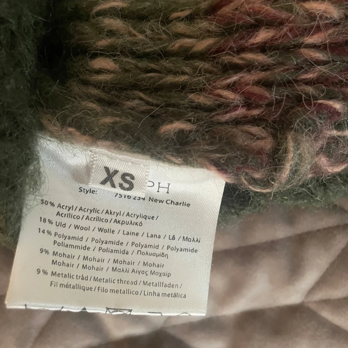 Randig stickad tröja från Nümph XS - 2