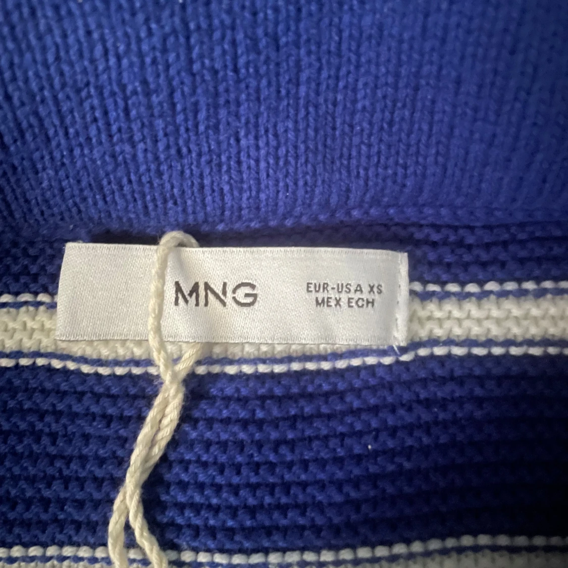 Blå och vit randig kjol - 4