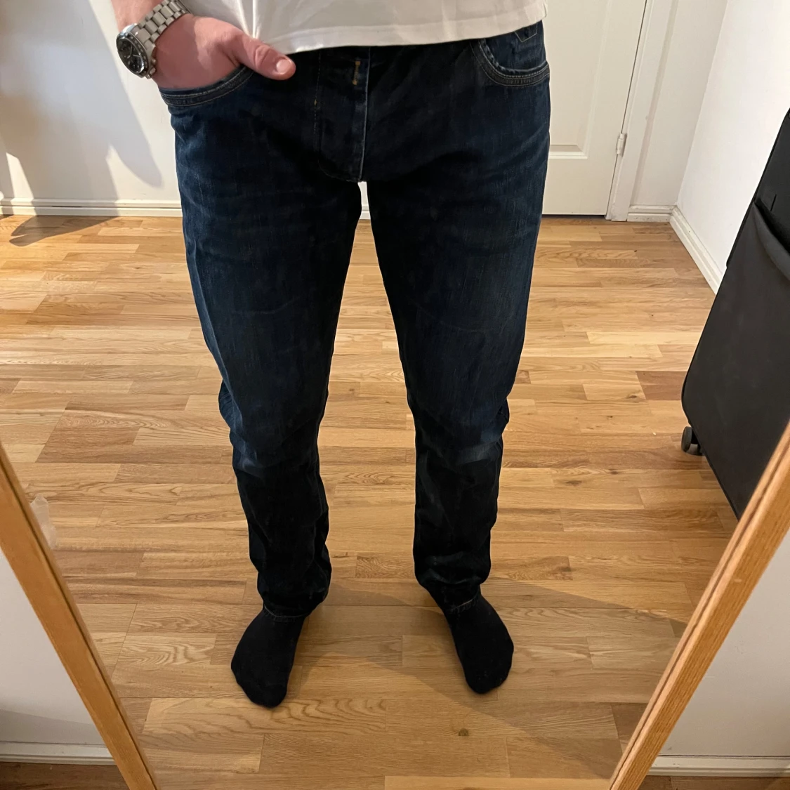 Mörkblå Replay Jeans 34