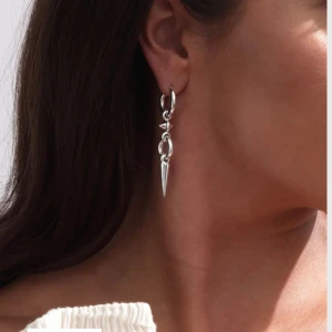 Silverörhängen från syster p - Har ett par i silver från Syster P. Dem såldes styckvis för 1199k och ja köpte alltså paret för 2400kr. Jag säljer dock båda för 1000 då jag inte använder silver nu mera. 