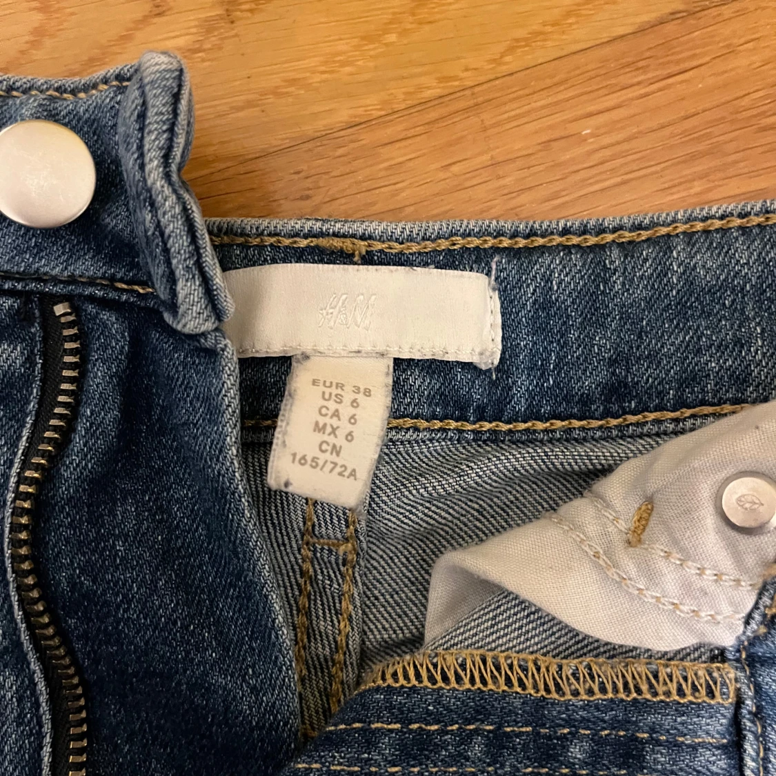 Blå jeansshorts från H&M - 3
