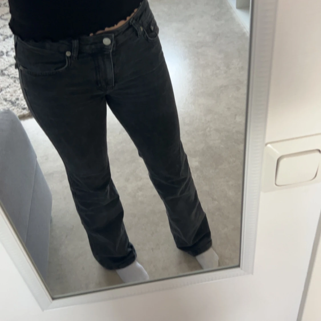 Svarta bootcut jeans från 157 - 1