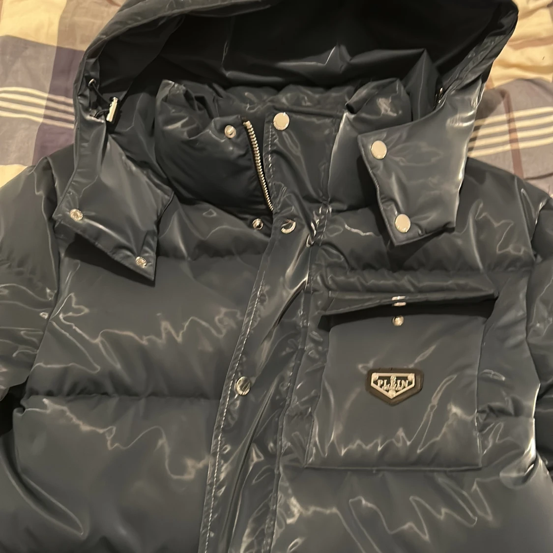 Blå dunväst från Philipp Plein - 4