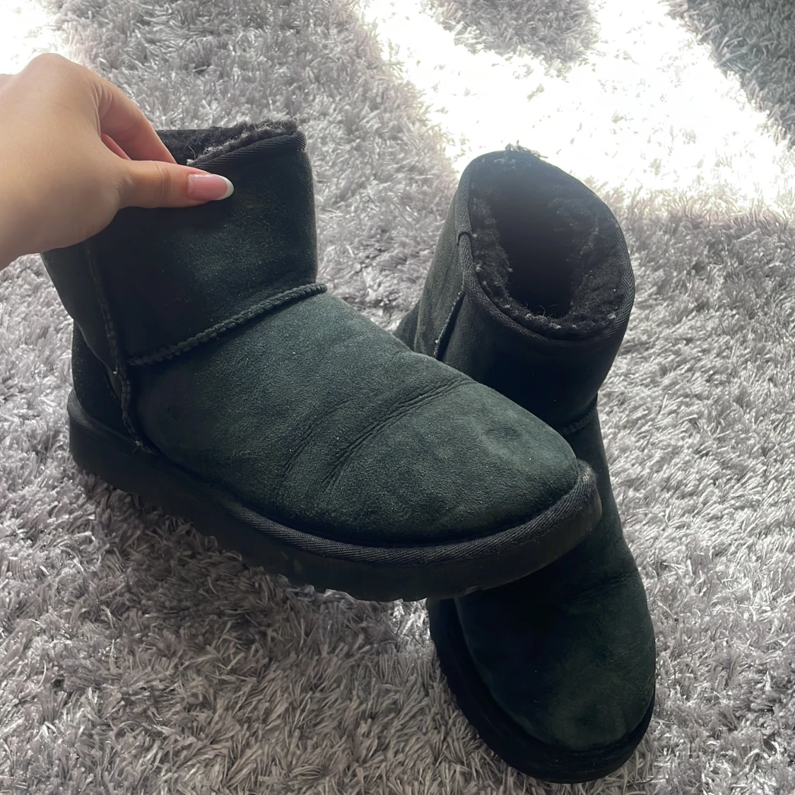 Svarta UGG boots i mocka - 3