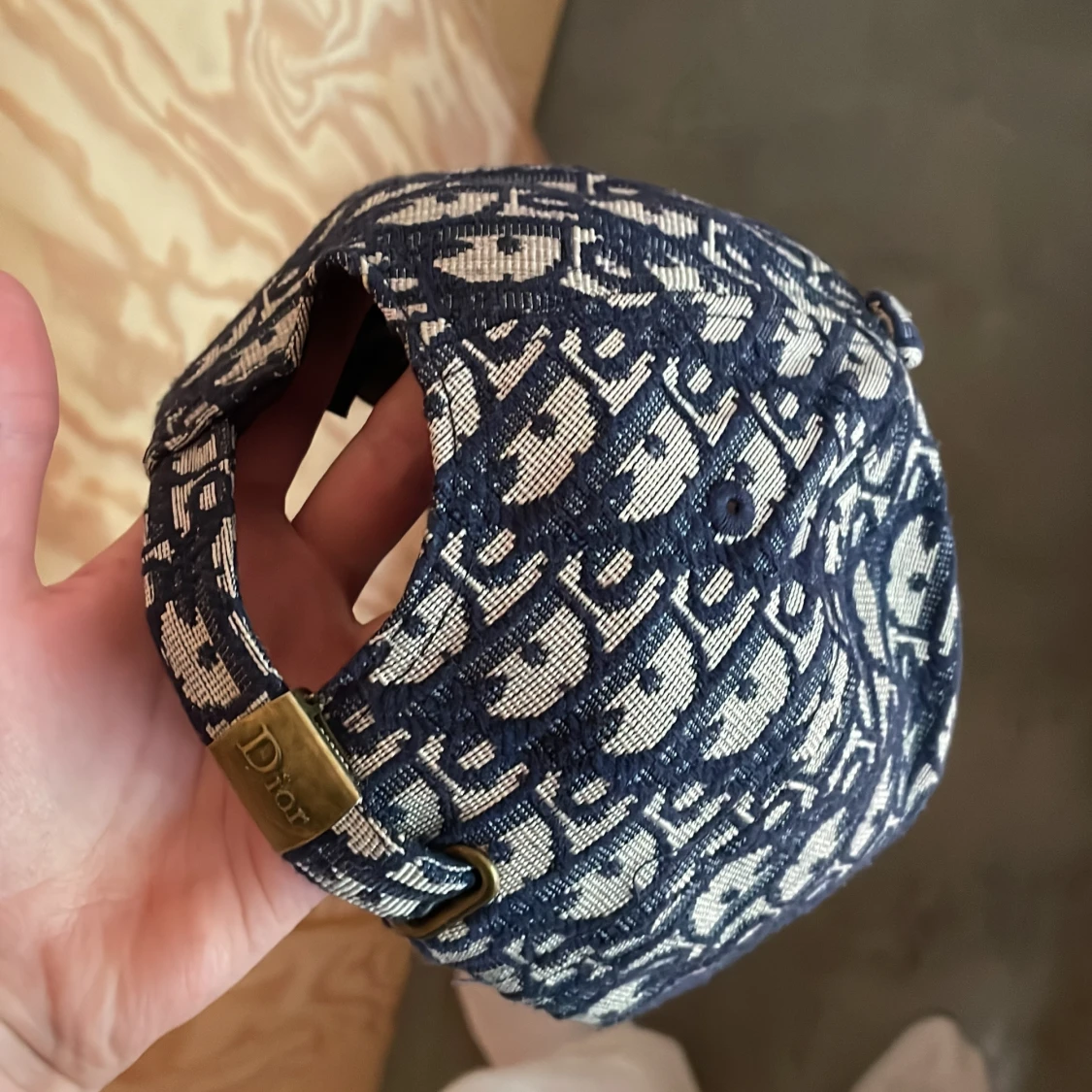 Dior keps i blått monogram - 2