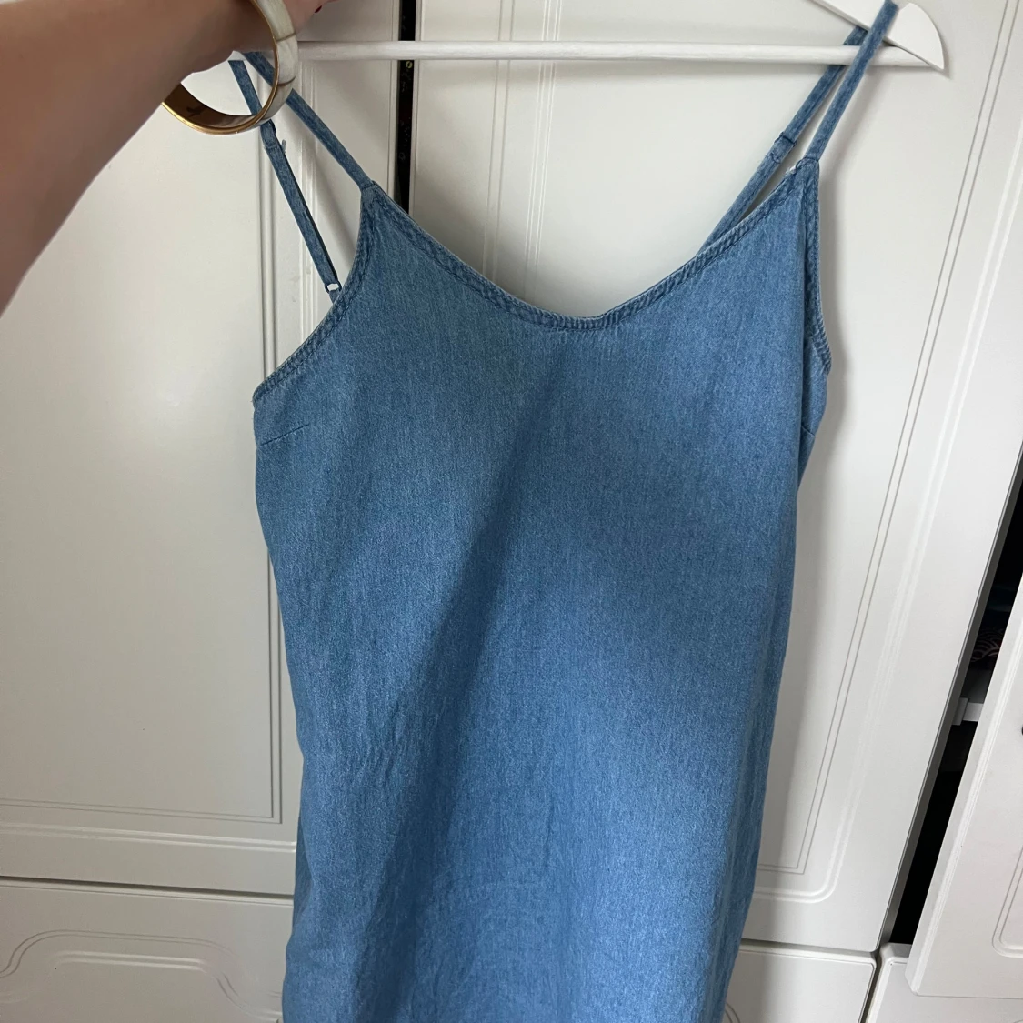 Ljusblå jeansklänning från Rockorie - 1